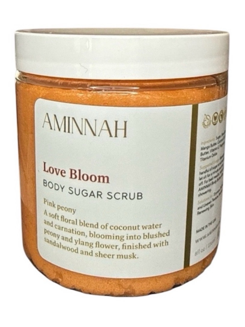 Aminnah “Love Bloom” Body Sugar Scrub - Discontinued